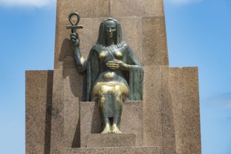 Statue of Hypatia, a Neoplatonist philosopher, astronomer, and mathematician who lived in