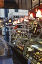 Alexandria, Egypt. December 4th 2022 Entrance to Délices Patisserie Alexandria, serving Middle