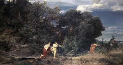 Arnold Böcklin (born 16 October 1827, died January 1901), Swiss painter, draughtsman, graphic