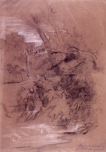 Arnold Böcklin (born 16 October 1827, died January 1901), Swiss painter, draughtsman, graphic