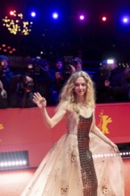 Amanda Seyfried on the Red Carpet at the premiere of the film The Testament Of Ann Lee at the