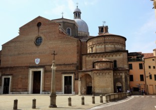 Cathedral of Padua, Cattedrale di Santa Maria Assunta, and the adjacent baptistery in Padua,