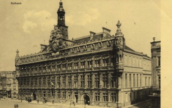 Historical postcard around 1900, Bremen, Germany, reproduction of a postcard, historical