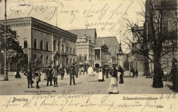 Historical postcard around 1900, Breslau, Südpark, today Wroclaw, Lower Silesia, Poland,