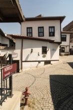 Ankara, Turkey. June 6th 2022 Restored old houses inside the city walls of Ankara castle, the old