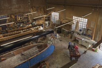 View of a shipyard on the island of Giudecca, Veneto, Italy