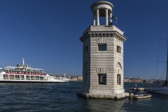 Lighthouse off the island of San Giorgio Maggiore, Venice, Veneto, Italy