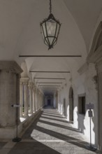 Cloister of the former Benedictine Giorgio Cini monastery on the island of San Giorgio Maggiore,