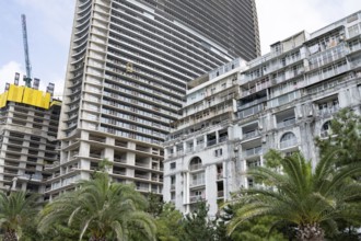 Batumi, Georgia. July 21st 2025. Traditional and modern construction projects being developed along
