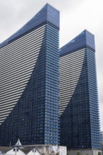 Batumi, Georgia. July 21st 2025. The Orbi City hotel and apartment buildings, in Batumi on the