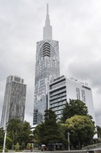Batumi, Georgia. July 21st 2025. The modern futuristic design of high-rise buildings on the