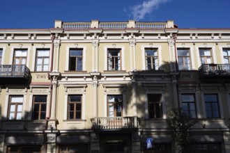 Tbilisi, Georgia. September 12th 2025. Beautiful traditional Georgian style architecture in