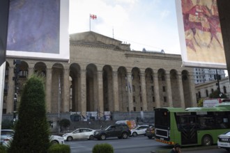 Tbilisi, Georgia. August 26th 2025. The Parliament of Georgia Building, meeting place of the