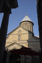 Tbilisi, Georgia. July 29th 2025. The distinctive architecture of the Zion Cathedral of the