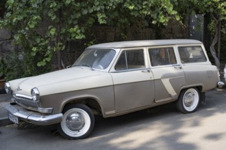 Tbilisi, Georgia. July 29th 2025. An old Soviet era classic car parked in a side street in Tbilisi