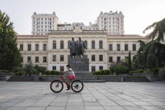 Tbilisi, Georgia. July 29th 2025. The old school building is a classic example of Georgian