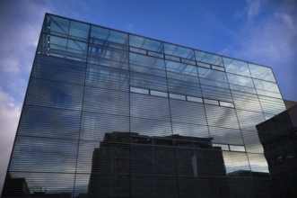 Art museum, Cube, glass cube, Stuttgart, Baden-Württemberg, Germany