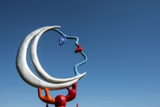 Colourful sculpture, Giardino dei Tarocchi, Tarot Garden, by Niki de Saint Phalle, near Capalbio,