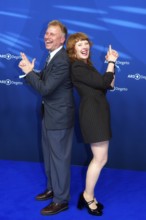 Robert Stadlober and Sarah Bauerett, BLUE HOUR, Photo Call, Hotel Telegraph Office, Berlin, 13.02