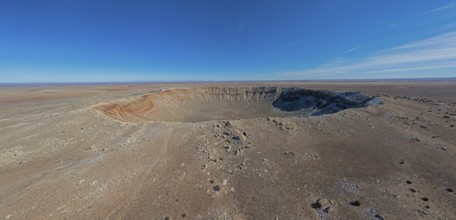 Winslow, Arizona - Meteor Crater. The crater was formed about 50, 000 years ago. It is 560 feet