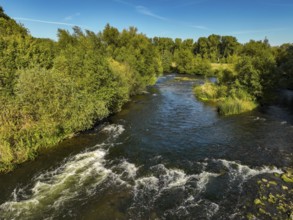 Datteln, North Rhine-Westphalia, Germany - Lippe, river and floodplain development of the Lippe