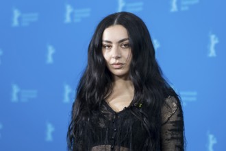Charli xcx (Charlotte Emma Aitchison) at a photocall for the film The Moment at the Berlinale at
