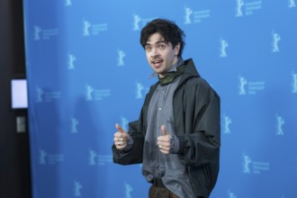 Aidan Zamiri (director) at a photocall for the film The Moment at the Berlinale at the Hyatt Hotel