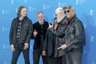 Sam Dunn, François Payard, Jacqueline Lyanga, Rob Halford, Tom Morello at the photocall for the
