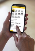 Symbolic image, preparation for the driving test via a smartphone app, learning theory via an app,