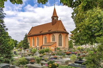 The medieval St. John's Cemetery and St. John's Church in Nuremberg, Bavaria, Germany
