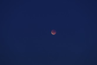 Lunar eclipse on 07.09.2025 over Dresden, Saxony, Germany