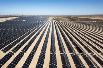 Tonopah, Arizona - A large solar farm just east of the Palo Verde Nuclear Power Plant