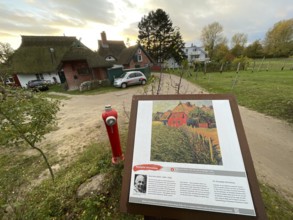 Künstlerdorf und Baltic resort Ahrenshoop, art trail Ahrenshoop, Dora Koch-Stetter painted the red