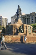 The Paul Kruger statue in Pretoria's Church Square depicts Paul Kruger, the influential Boer