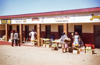 Woman at local market selling fruit, South Africa, Africa, 1979