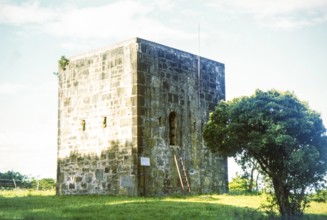 Fort Peddie, first established in 1835, stone watchtower built 1841 as a British frontier post,