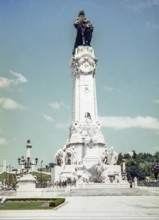 Monument to the Marquês de Pombal, Avenida da Liberdade, Eduardo VII Park, Lisbon, Portugal, Europe
