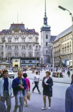 Freedom Square, Námestí Svobody, the main square in the historic centre of Brno, Czech Republic,