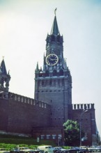 Spasskaya Tower, Tower of the Saviour, Kremlin complex of buildings, Moscow, Russia, built 1491 by