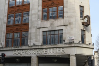 London, UK. January 29th 2025. The flagship Marks and Spencer store in Oxford street, the food and