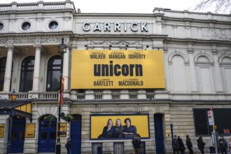 London, UK. January 29th 2025. Unicorn a play staring Nicola Walker and Stephen Mangan at The