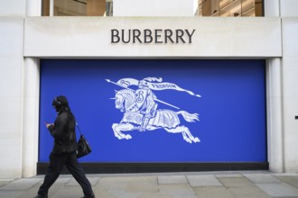 ALondon, UK. January 29th 2025. dvertising and brand marketing of Burberry, the well-known British