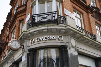 London, UK. January 29th 2025. Omega Boutique London Oxford Street, a shop selling Swiss luxury