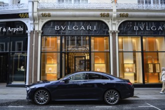 London, UK. January 29th 2025. BVLGARI Boutique at 168 New Bond Street in London, an upscale