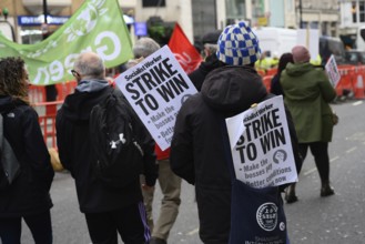 London, UK. January 30th 2025. Socialist Worker placards at a demonstration in support of the Bus