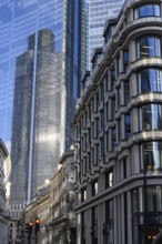 London, UK. January 29th 2025. Famous Threadneedle Street in the City of London, England, between