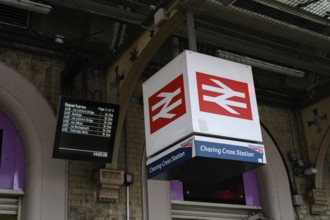 London, UK. January 30th 2025. Train departure times displayed on board beside the British Rail