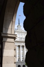 Sofia, Bulgaria. June 21st 2025. Former communist headquarters at The Largo, an architectural