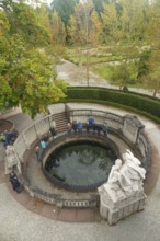 Donaueschingen, Germany. 28th September 2024 The official source of the River Danube in the German