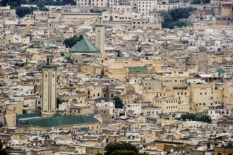 Panorama, Medina, UNESCO World Heritage Site, Fez, Morocco